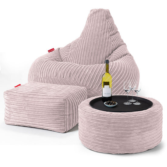 Gaming Sitzsack Sessel - Cord Rosa 03