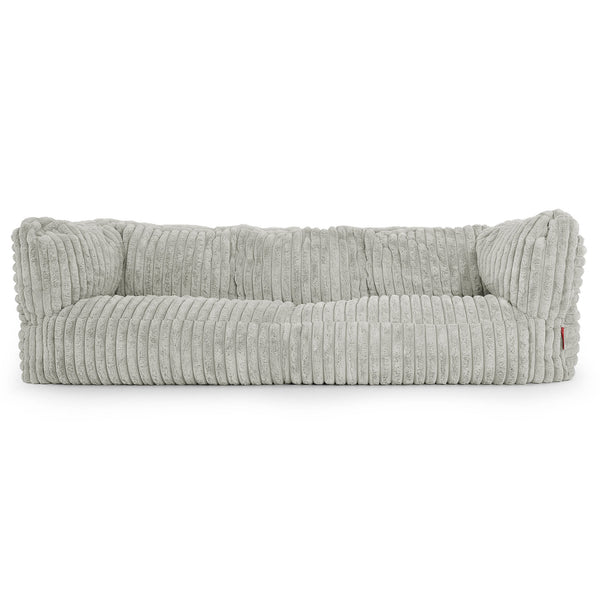 3-Sitzer Albert Sitzsacksofa - Ultra Plüsch Cord Salbeigrün 01