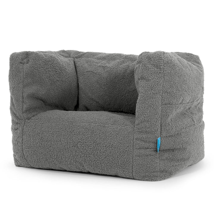 Albert Kinder Sitzsack Sessel 1-5 Jahre - Bouclé Grau 02