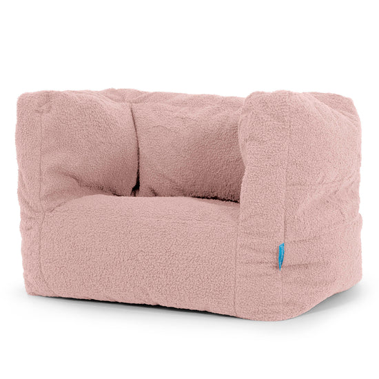 Albert Kinder Sitzsack Sessel 1-5 Jahre - Bouclé Pink 02