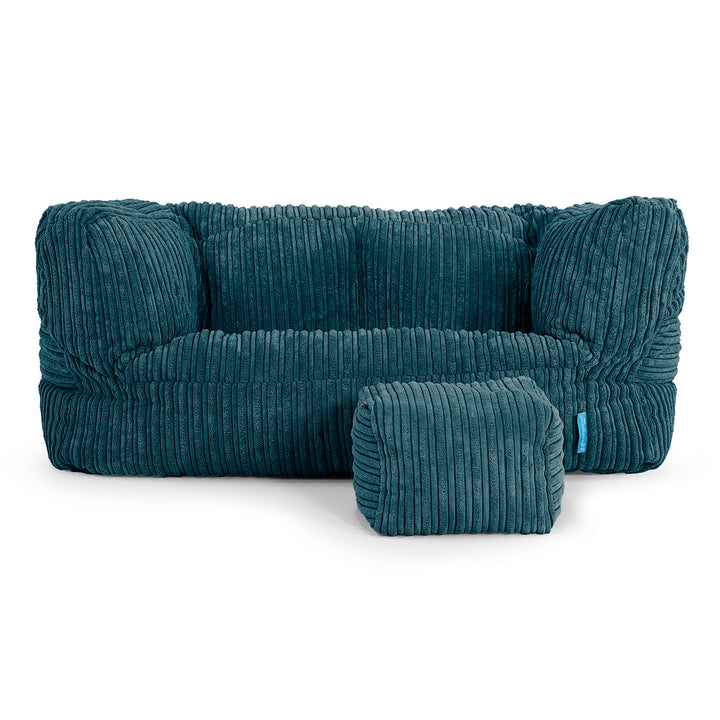 Kindersofa Albert 2-6 jahren - Cord Blaugrün_02