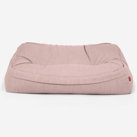 Das Slouchy Sitzsack Sofa - Leinenlook Rose 02