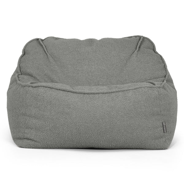 Der Slouchy Sitzsack Sessel - Bouclé Grau