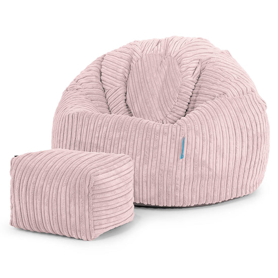 Klassicher Kindersessel Sitzsack 1-5 jahren - Cord Rosa_02