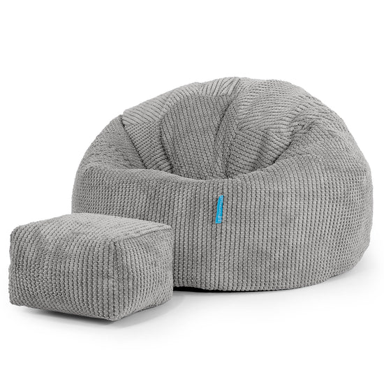 Klassicher Kindersessel Sitzsack 1-5 jahren - Pom-Pom Anthrazit_02