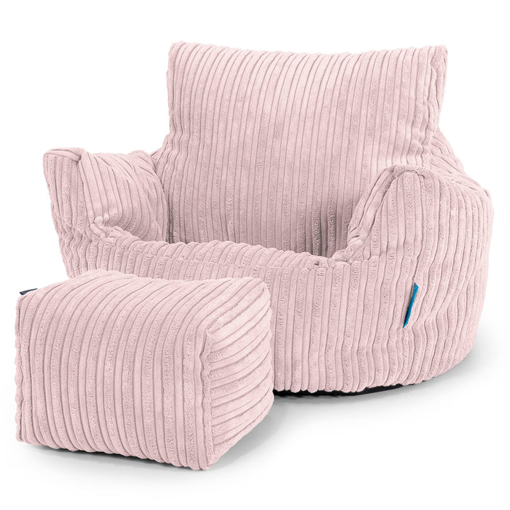 Klein Kindersessel Sitzsack 1-3 jahren - Cord Rosa_02