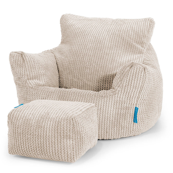 Klein Kindersessel Sitzsack 1-3 jahren - Pom-Pom Creme_02