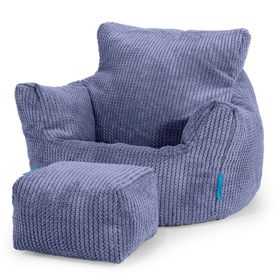 Klein Kindersessel Sitzsack 1-3 jahren - Pom-Pom Lila_02