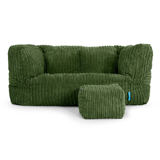 Kindersofa Albert 2-6 jahren - Cord Nadelwaldgrün_02