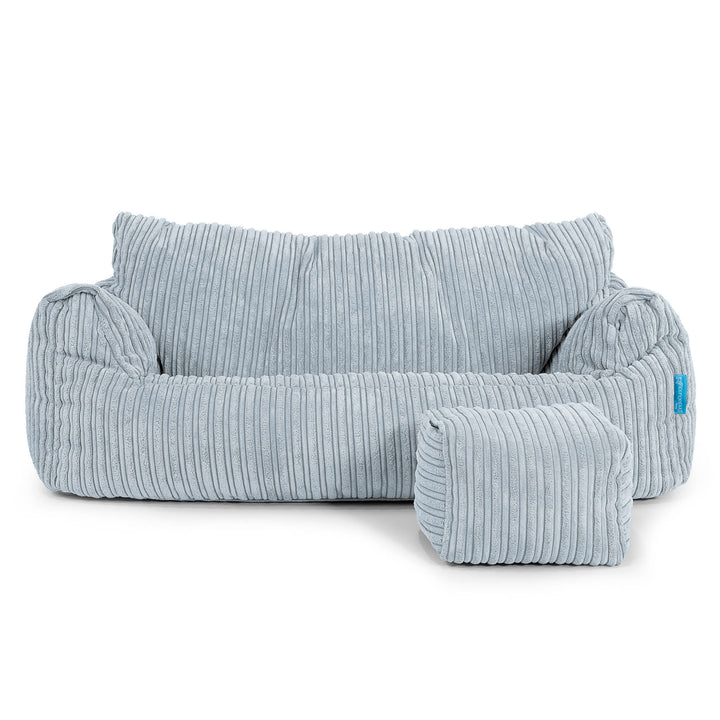 Josephine Sitzsack Sofa für Kinder 1-5 Jahre - Cord Baby Blau_02