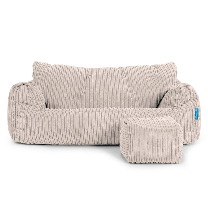 Josephine Sitzsack Sofa für Kinder 1-5 Jahre - Cord Elfenbein_02