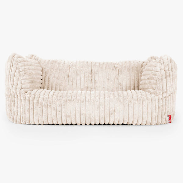 Ruben Sitzsack Sofa - Ultra Plüsch Cord Creme 01