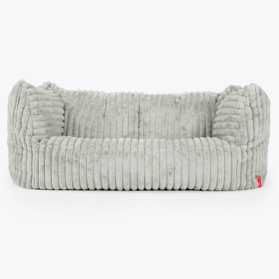 Ruben Sitzsack Sofa - Ultra Plüsch Cord Salbeigrün 01