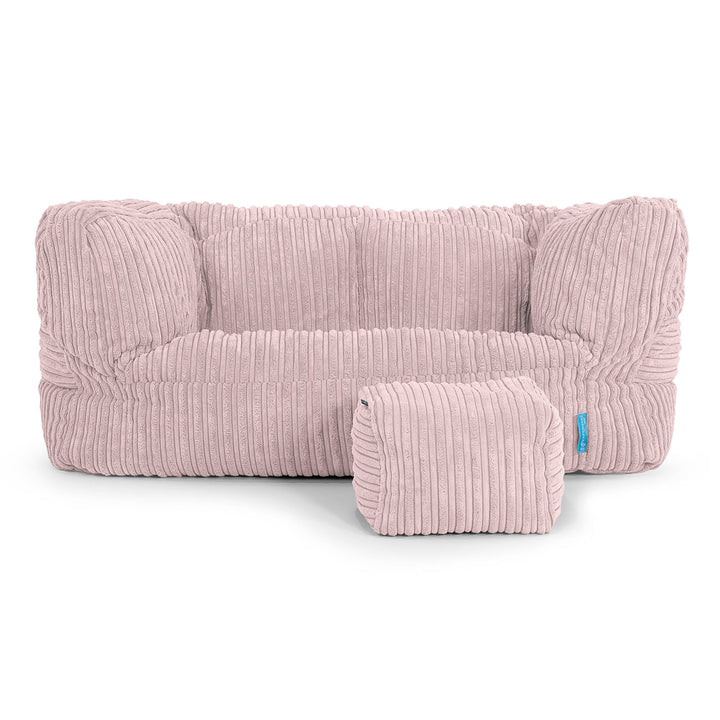 Kindersofa Albert 2-6 jahren - Cord Rosa_02