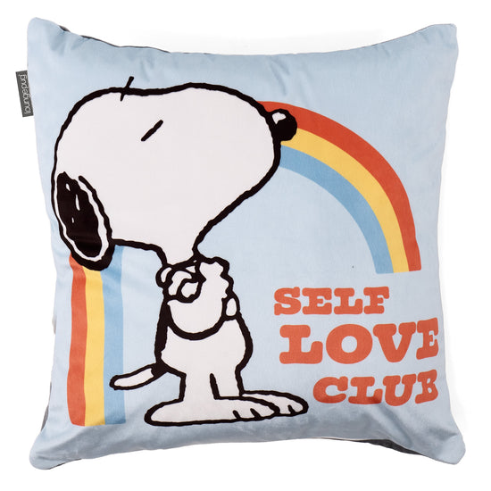 Snoopy Dekokissen / Sofa Kissenbezug 47 x 47cm - Regenbogen 01