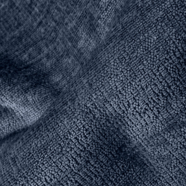 Groß Fußhocker - Chenille Marineblau Fabric Close-up Image