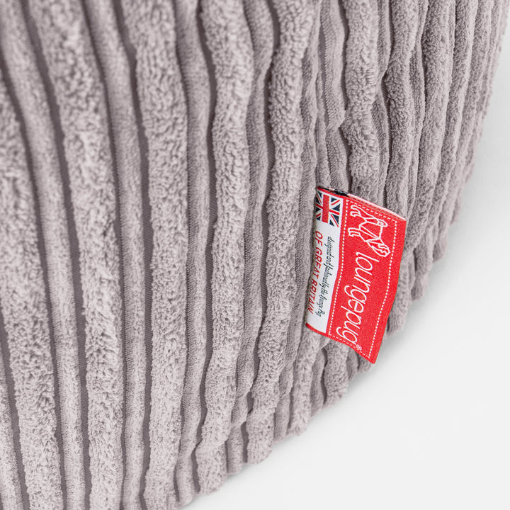 Mega-Mammoth Sofa Sitzsack XXL - Cord Silber 05