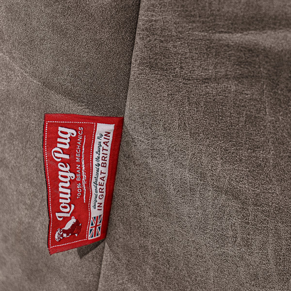 Mega-Mammoth Sofa Sitzsack XXL - Vintage Leder Schiefergrau Fabric Close-up Image