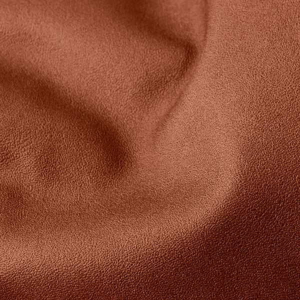 Groß Fußhocker - Veganes Leder Kastanienbraun Fabric Close-up Image