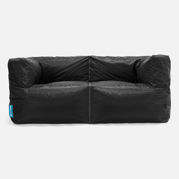 SmartCanvas™ Modulare Sitzsacksofa 2 Stücke - Schwarz 01