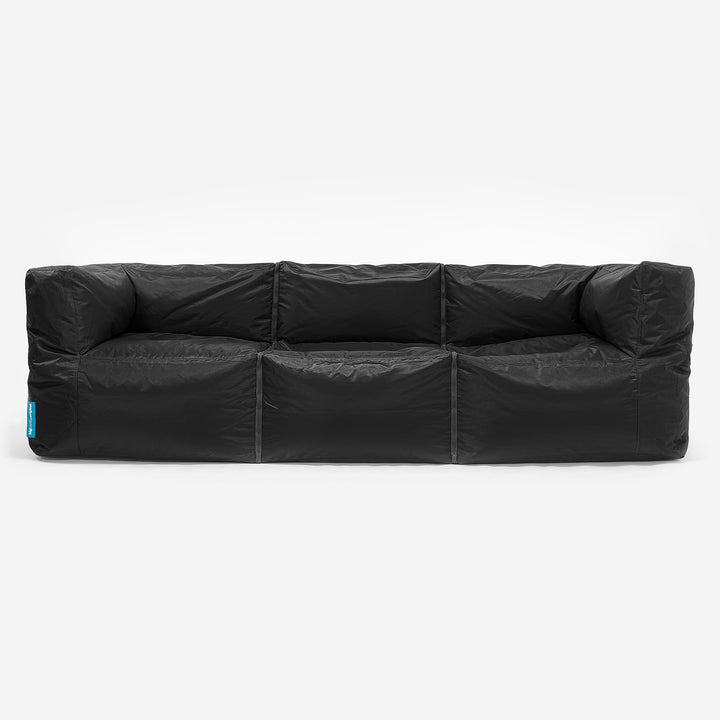 SmartCanvas™ Modulare Sitzsacksofa 3 Stücke - Schwarz 01