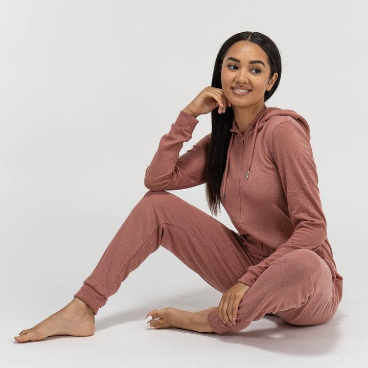 Damen Jersey Onesie, Rosa 04