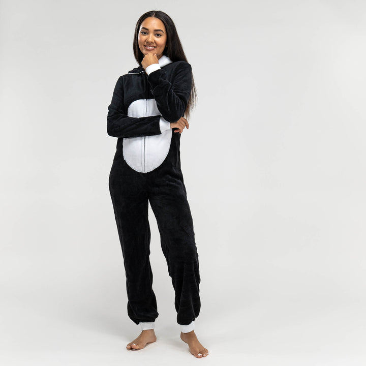 Damen Panda Fleece-Onesie 03