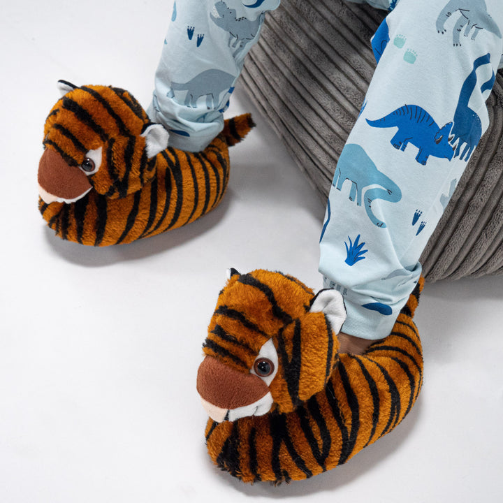 Kinder Hausschuhe im Tiger-Design 02