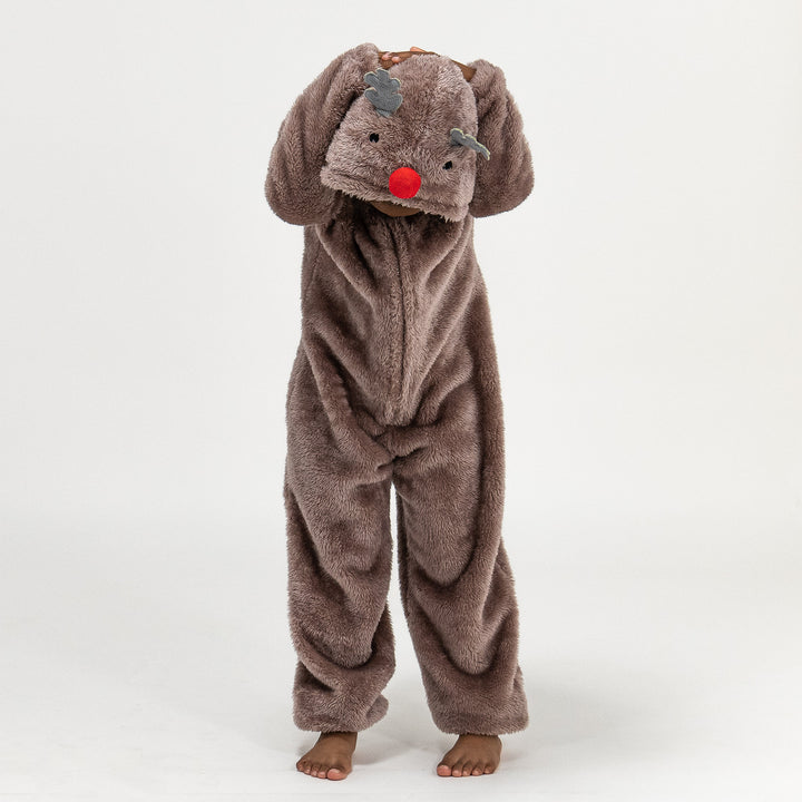 Kinder Rentier Fleece Onesie 01