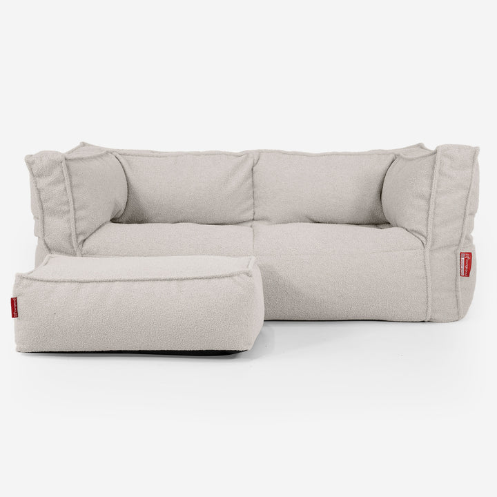 2-Sitzer Albert Sitzsacksofa - Bouclé Elfenbein_02