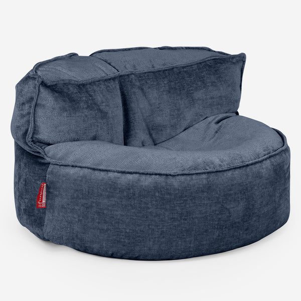 Chloe Sitzsacksofa - Chenille Marineblau 01