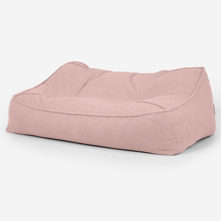 Das Slouchy Sitzsack Sofa - Bouclé Pink_03