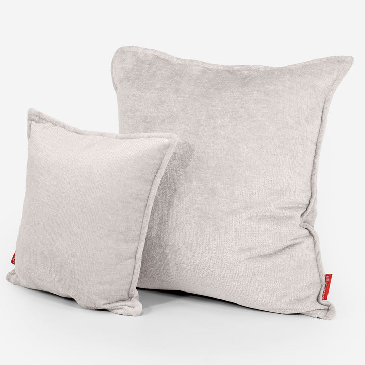 Dekokissen / Sofa Kissenbezug 47 x 47cm - Chenille Creme 02