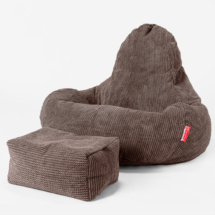 Ultra Lux Gaming Sitzsack - Pom-Pom Schoko 02