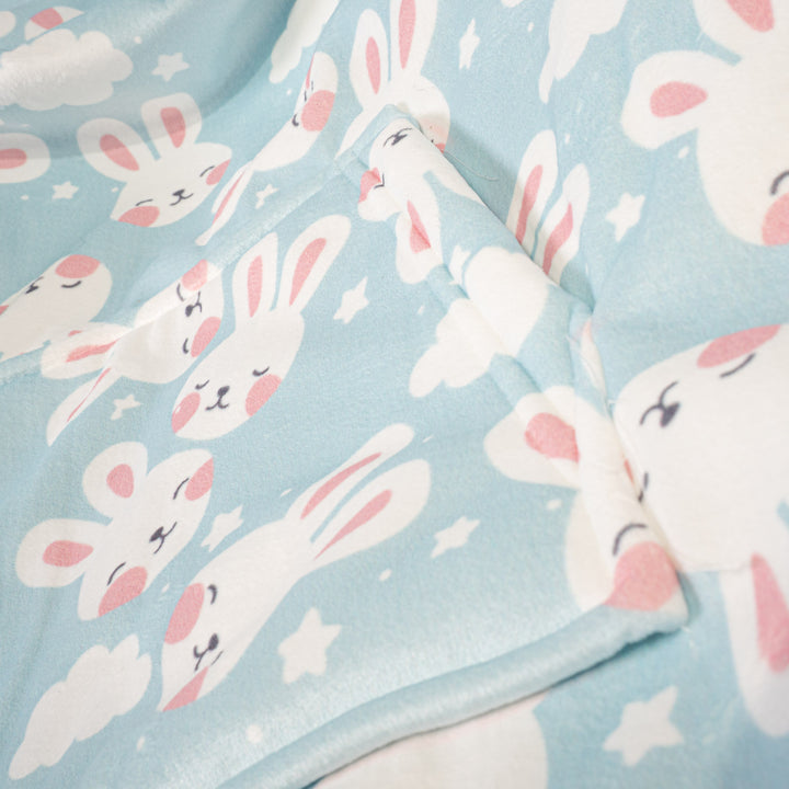 Hoodie Decke für Kinder - Fleece Hase 05