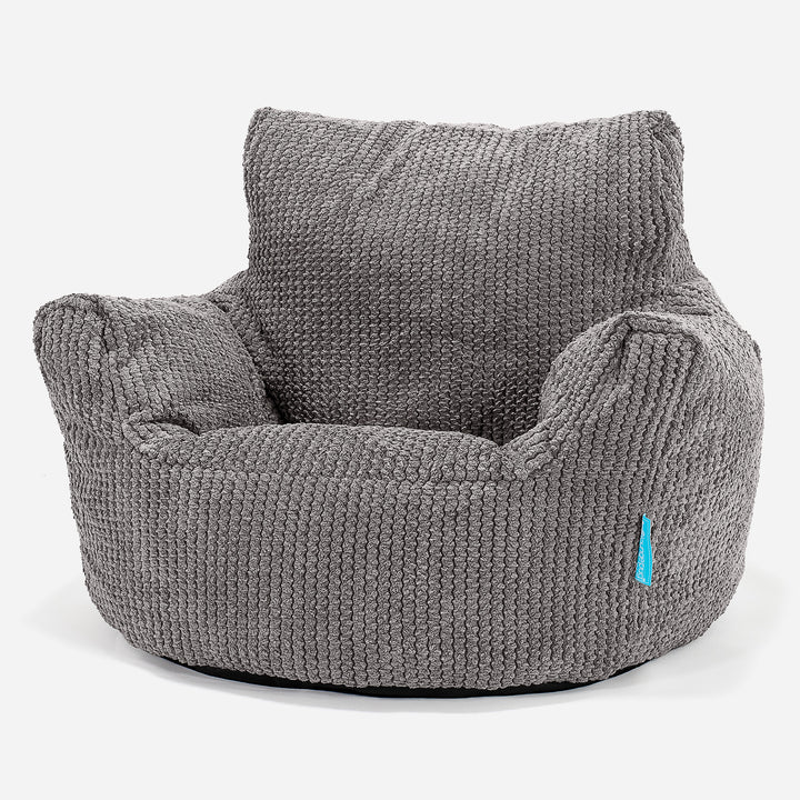 Klein Kindersessel Sitzsack 1-3 jahren - Pom-Pom Anthrazit_01