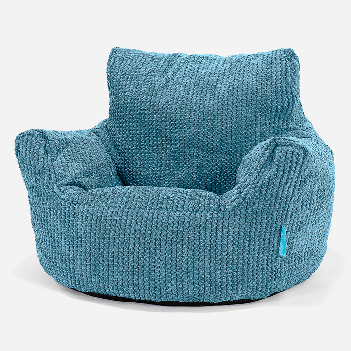 Klein Kindersessel Sitzsack 1-3 jahren - Pom-Pom Türkis_01