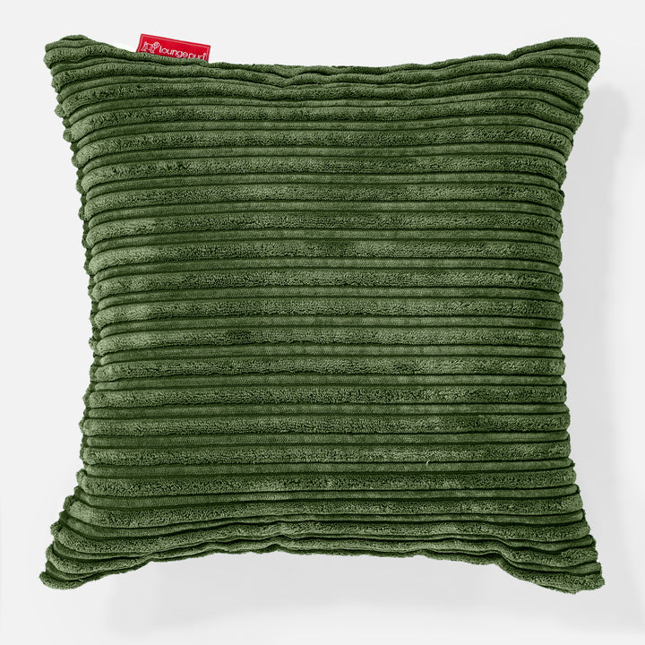 Dekokissen / Sofa Kissenbezug 47 x 47cm - Cord Nadelwaldgrün 01