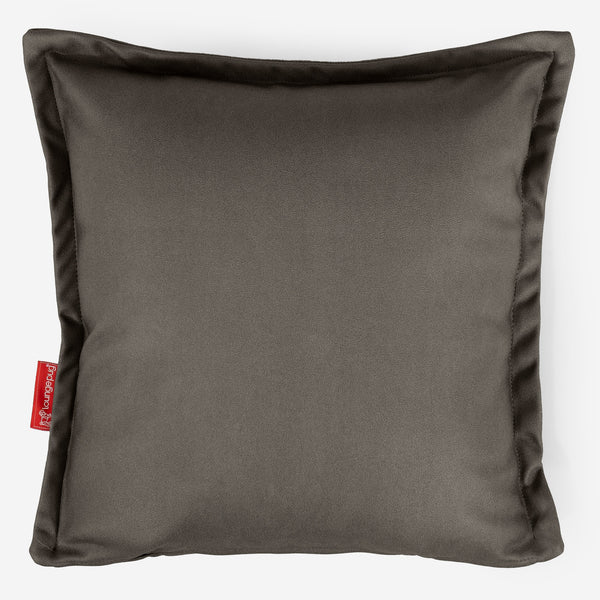 Dekokissen / Sofa Kissenbezug 47 x 47cm - Veganes Leder Grau 01