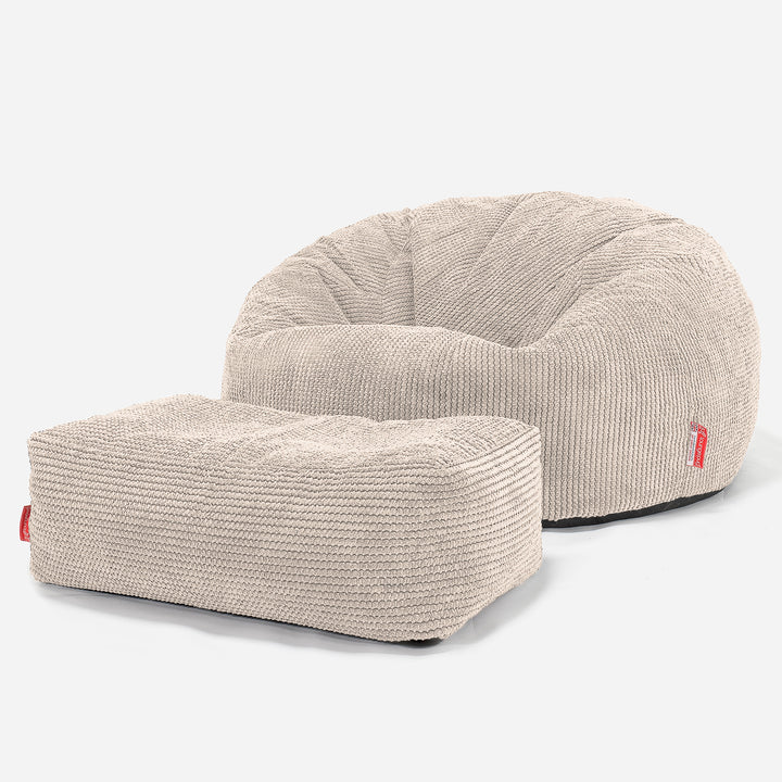 Kinder Sitzsack Sofa 6-14 Jahre - Pom-Pom Creme 03