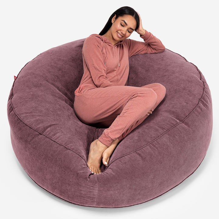 Mega-Mammoth Sofa Sitzsack XXL - Waffelgewebe Flieder 01