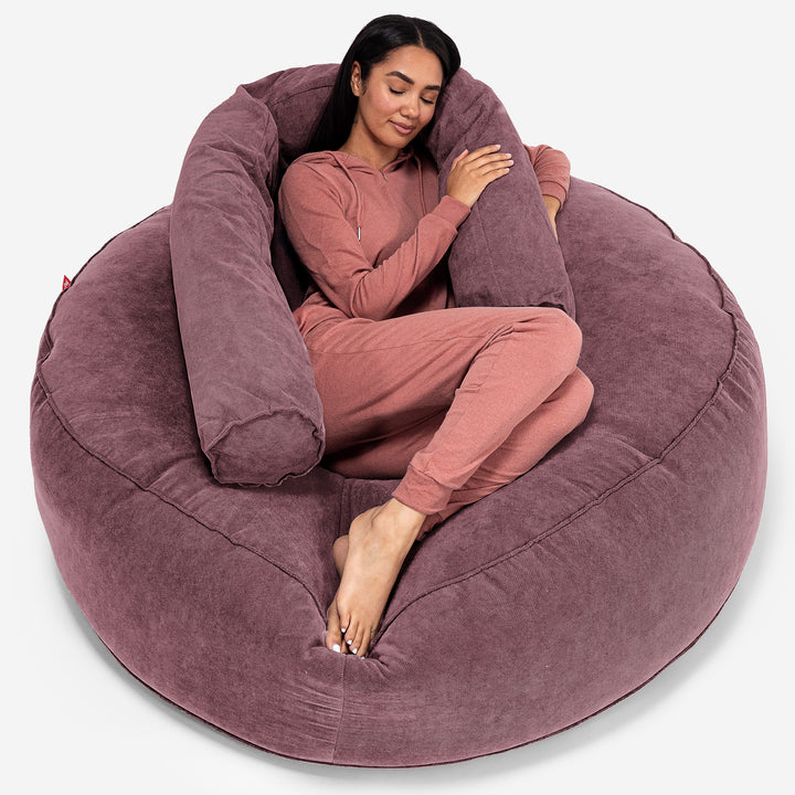 Mega-Mammoth Sofa Sitzsack XXL - Waffelgewebe Flieder 02