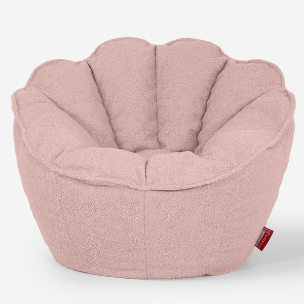 Natalia Sacco Sitzsack Stuhl - Bouclé Pink_01