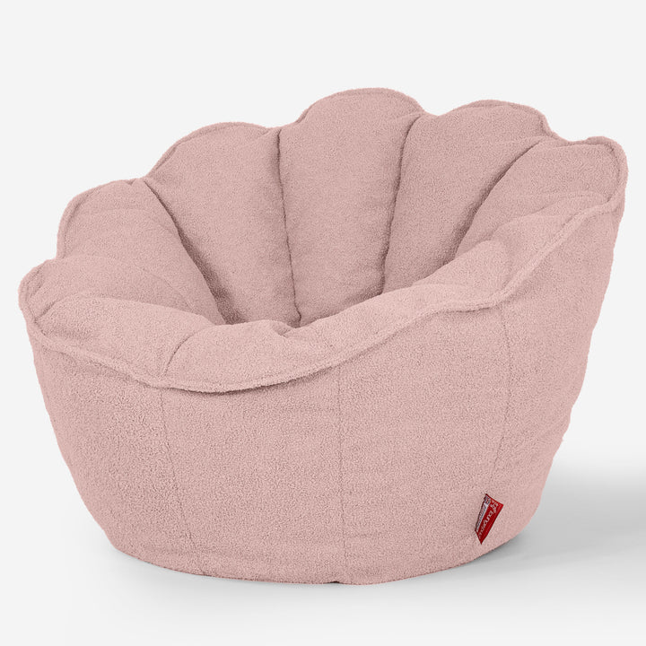 Natalia Sacco Sitzsack Stuhl - Bouclé Pink_02