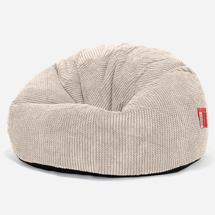 Klassischer Sitzsack Sessel - Pom-Pom Creme 01