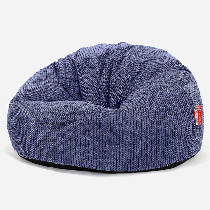 Klassischer Sitzsack Sessel - Pom-Pom Lila 01