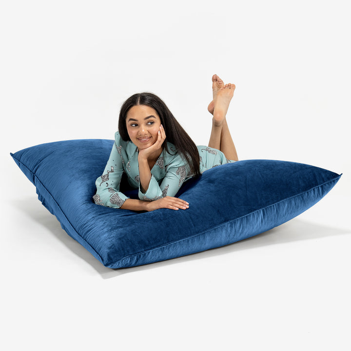 Sitzsack XXL - Samt Marineblau 03