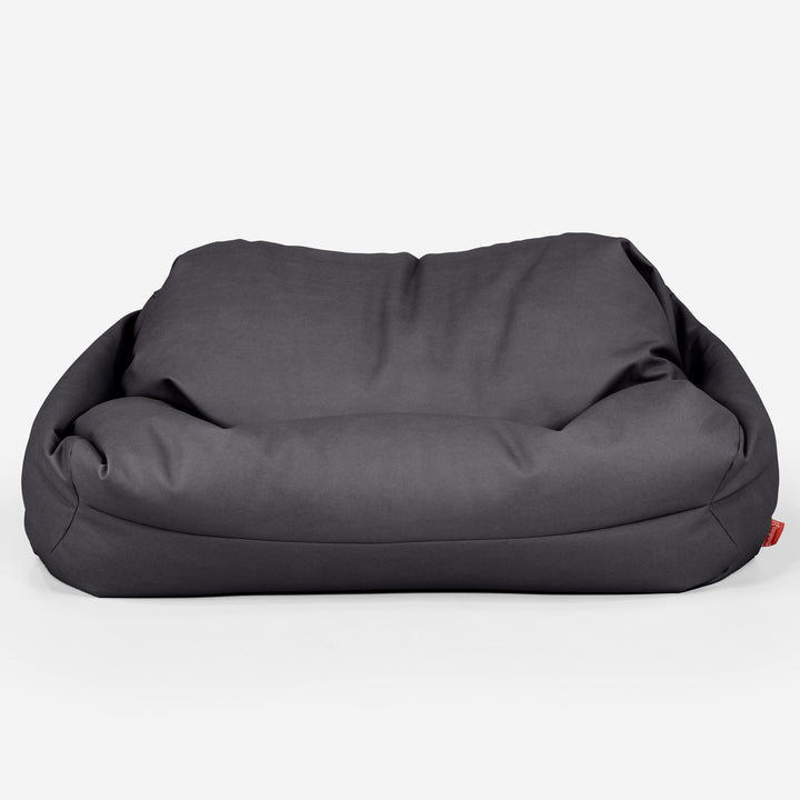 Sabine Sitzsack Sofa - Veganes Leder Schwarz 02