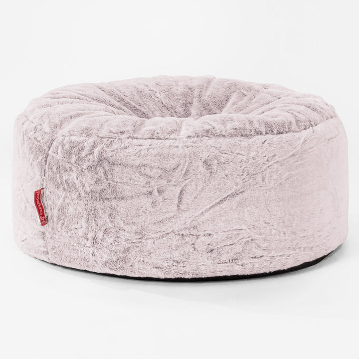 Sitzhocker Pouf - Kaninchen Kunstfell Pastellrosa 01