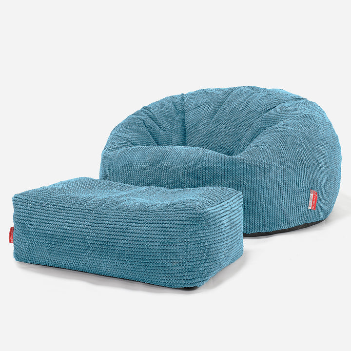 Sitzsack Sofa - Pom-Pom Türkis 02